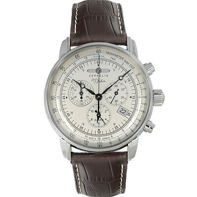 Pre-owned Zeppelin 7680-1 100th Anniversary Commemoration Model Chronograph Quartz Jp