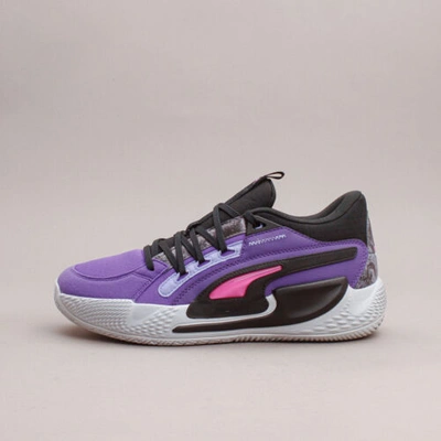 Pre-owned Puma Basketball Court Rider Chaos Final Fantasy Xiv Black Violet 378418-01 In Purple
