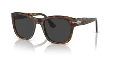 Pre-owned Persol 0po3313s 108/48 Caffe/black Polarized Square Unisex Sunglasses