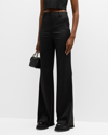 ALICE AND OLIVIA OLIVER PINSTRIPE FLARE TROUSERS