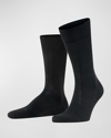 Falke Men's Sensitive London Crew Socks In Black