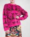La Doublej Camden Jumper In Pink Overflow