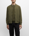 Theory Khaki Murphy Bomber Jacket In Unfm