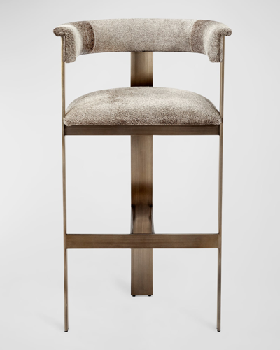 Interlude Home Darcy Hide 30" Bar Stool