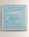 Port 68 Aquamarine Squares Wall Art
