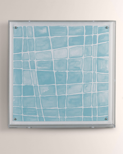 Port 68 Aquamarine Squares Wall Art