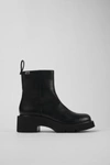 Camper Milah Leather Zip Boot In Black