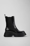 Camper Bcn Elasticated-panel Ankle Boots In Black