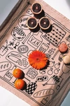 Julie Peach Picnic Tea Towel In Taupe At Urban Outfitters In Taupe