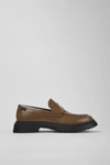CAMPER WALDEN LEATHER MOC TOE LOAFER SHOE IN COPPER, MEN'S AT URBAN OUTFITTERS