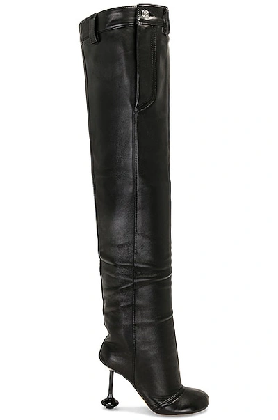 Loewe Toy Trousera High Boot In Black