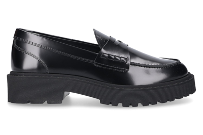 Hogan Loafers 5430 Calfskin In Black