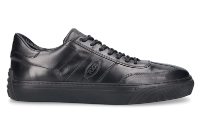 Tod's Low-top Sneakers M03e0 Calfskin In Black