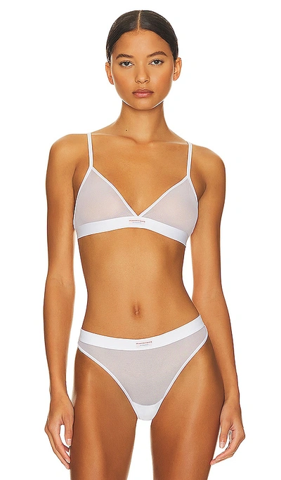 Alexander Wang Triangle Bra Bralette In White