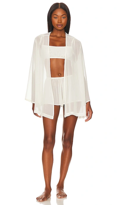 Only Hearts Coucou Lola Angel Sleeve Robe In Creme