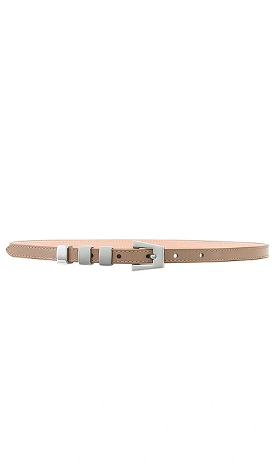 By Far Vic Belt In Taupe