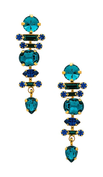 Elizabeth Cole Kyline Earrings In Blue