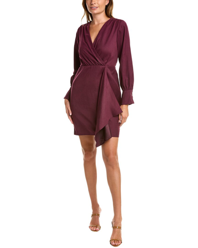 Julia Jordan Mini Dress In Burgundy