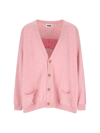 Magliano Man Cardigan Pink Size Xs Wool In Pink