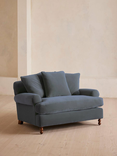 Soho Home Audrey Loveseat In Blue