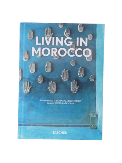 Taschen Living In Morocco (40th Anniversary Edition) Hardcover Book In Light Blue