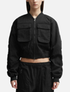 Diesel Utility Jacket In Nylon Twill In Black