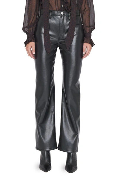 Frame Le Jane Crop Recycled Leather Pants In Noir