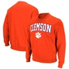 Colosseum Men's Clemson Tigers Arch & Logo Pullover Sweatshirt In Orange