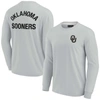 FANATICS SIGNATURE UNISEX FANATICS SIGNATURE GRAY OKLAHOMA SOONERS ELEMENTS SUPER SOFT LONG SLEEVE T-SHIRT