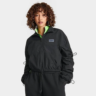 Supply And Demand Women's Tactic Bungee Full-zip Jacket In Black