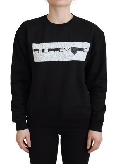 Philippe Model Black Printed Long Sleeves Pullover Jumper