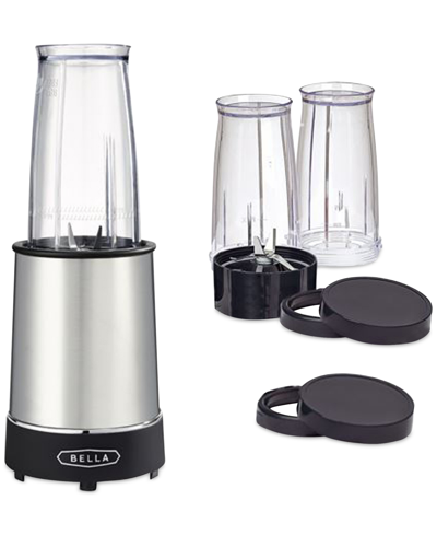 Bella 8-pc. Personal 285-watt Rocket Blender In Black