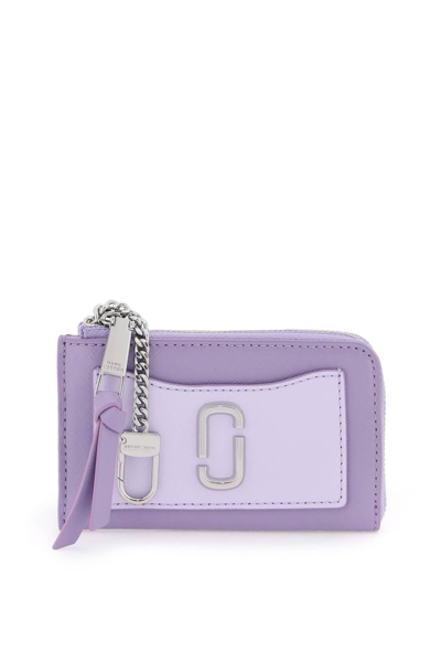 Marc Jacobs The Utility Snapshot Mini Compact Wallet In Purple