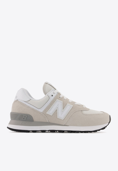 New Balance Gray 574 Core Sneakers In Cream Beige