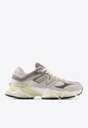 New Balance 9060 Low-top Sneakers In Rain Cloud With Castlerock And White In Grey
