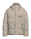 Ten C Man Down Jacket Khaki Size 36 Polyamide In Beige