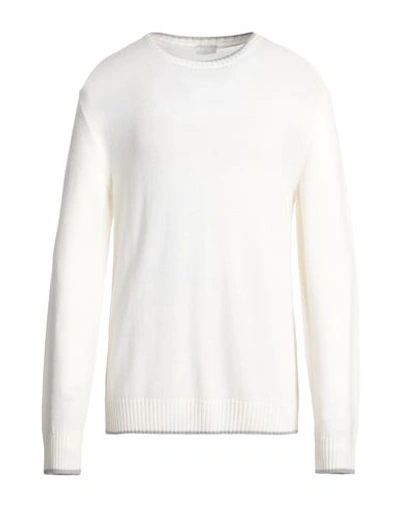Eleventy Man Sweater Ivory Size Xl Wool In White