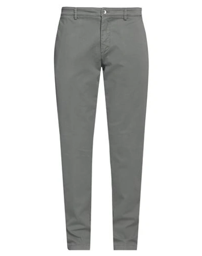 Brooksfield Man Pants Grey Size 40 Cotton, Elastane