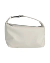 Eéra Eéra Woman Handbag Off White Size - Nylon, Soft Leather