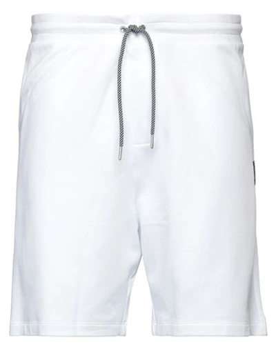 Armani Exchange Man Shorts & Bermuda Shorts White Size Xxl Cotton In White