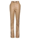 Elisabetta Franchi Woman Pants Khaki Size 12 Polyester, Polyurethane In Beige