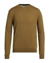Aragona Man Sweater Military Green Size 44 Wool