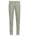 Barbati Man Pants Sage Green Size 28 Cotton, Elastane In Sage Green