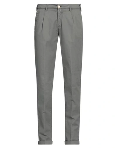Barbati Man Pants Grey Size 28 Cotton, Elastane In Grey