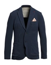 At.p.co At. P.co Man Blazer Midnight Blue Size 40 Polyester, Elastane In Navy Blue