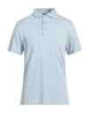 Michael Kors Mens Man Polo Shirt Pastel Blue Size M Cotton