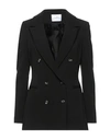 Soallure Woman Suit Jacket Black Size 2 Polyester
