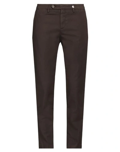 Myths Man Pants Dark Brown Size 34 Cotton, Elastane