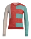 Rick Owens Man Sweater Rust Size L Polyamide, Mohair Wool, Wool In Red