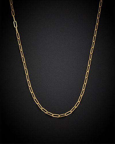 Italian Gold 14k Paperclip Link Necklace